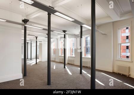 Interior Büroflächen in 61 Oxford Street, Manchester, Greater Manchester. Stockfoto