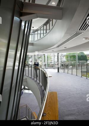 Innere des Theatre Severn, Shrewsbury, Shropshire. Stockfoto