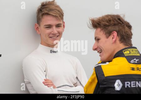 SARGEANT Logan (usa), FR 2,0 Eurocup Renault Team R-Ace GP, Portrait während des Eurocup Formel Renault 2,0 Rennens 2018 auf dem Nürburgring vom 14. Bis 16. september in Deutschland - Foto Frederic Le Floc'h / DPPI Stockfoto