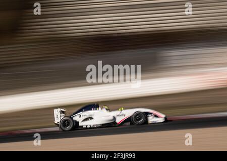 02 SARGEANT Logan (usa), FR 2,0 Eurocup Renault Team R-Ace GP, Aktion beim Eurocup Formel Renault 2,0 Rennen 2018 auf dem Nürburgring vom 14. Bis 16. september in Deutschland - Foto Frederic Le Floc'h / DPPI Stockfoto