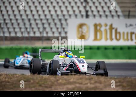 02 SARGEANT Logan (usa), FR 2,0 Eurocup Renault Team R-Ace GP, Aktion beim Eurocup Formel Renault 2,0 Rennen 2018 in Hockenheim vom 21. Bis 23. september, in Deutschland - Foto Clement Luck / DPPI Stockfoto