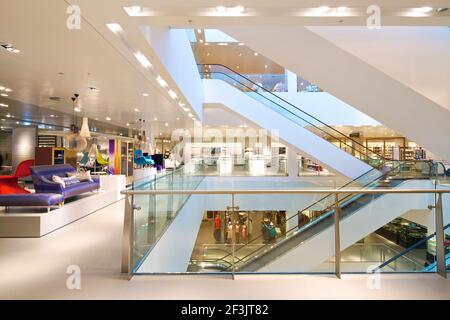 John Lewis Partnership Stratford, Westfield Shopping Centre Stratford. Ausbauung eines neuen John Lewis-Stores im Westfield Shopping Centre in Stratford Stockfoto