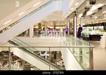 John Lewis Partnership Stratford, Westfield Shopping Centre Stratford. Ausbauung eines neuen John Lewis-Stores im Westfield Shopping Centre in Stratford Stockfoto