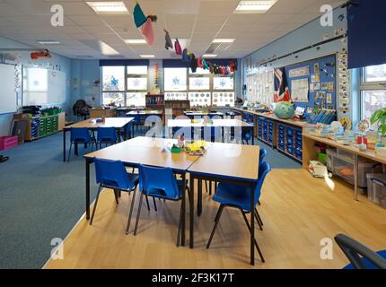 Mundella Primary School, Sheffield. Willmott Dixon hat eine neue Erweiterung für Mundella Primary School in Sheffield mit mehreren neuen classroo gebaut Stockfoto