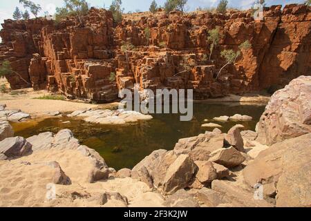 Ormiston Gorge in West MacDonnell Ranges im Northern Territory, Australien Stockfoto