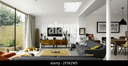 Living Room of High Barnet, London von Paul Archer Design Stockfoto