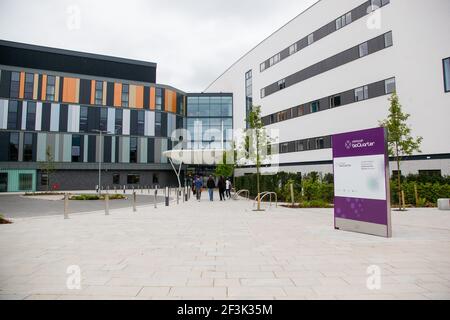 Medienvorschau des neuen Royal Hospital for Children & Junge Menschen bei Little France 25/06/19 GV von außen Stockfoto