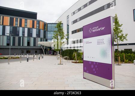 Medienvorschau des neuen Royal Hospital for Children & Junge Menschen bei Little France 25/06/19 GV von außen Stockfoto