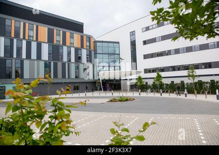 Medienvorschau des neuen Royal Hospital for Children & Junge Menschen bei Little France 25/06/19 GV von außen Stockfoto