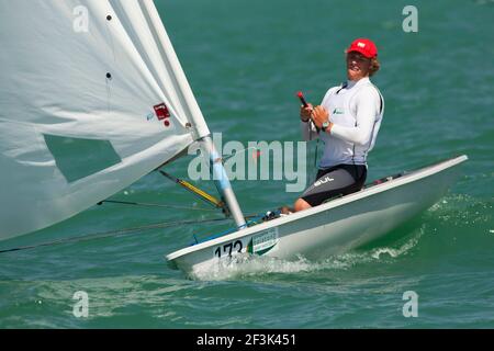 Laser Standard Men's U21 World & European Championships 2013 und Laser Radial Women's U21 World & European Championships 2013, Ungarn, Plattensee - 21/07/2013 - Foto Gabor TURCSI / DPPI - Stockfoto