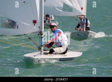 Laser Standard Men's U21 World & European Championships 2013 und Laser Radial Women's U21 World & European Championships 2013, Ungarn, Plattensee - 21/07/2013 - Foto Gabor TURCSI / DPPI - Stockfoto