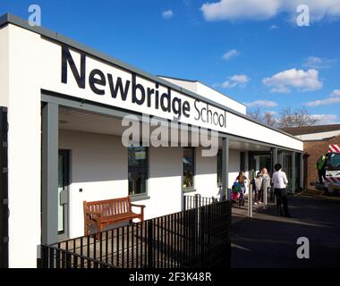 Newbridge SEN School, LB Redbridge. Erweiterung und Sanierung der Newbridge SEN School durch Wates London Construction Stockfoto
