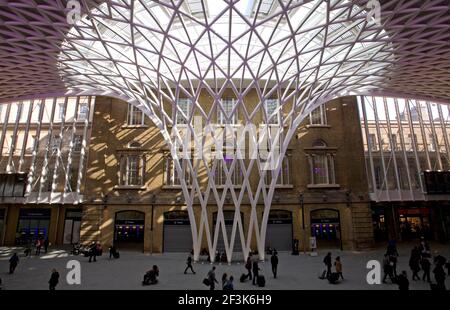 Kings Cross Station Reentwicklung, London Stockfoto