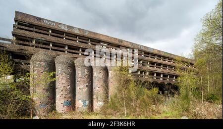 St. Peter's Seminary, Cardross. Klasse A aufgeführt. Architekten - Gillespie, Kidd & Coia (Andy McMillan & ISI Metzstein). Abgeschlossen 1966.Geschlossen 1980. Stockfoto