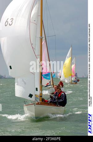 SEGELN - SKANDIA COWES WOCHE 2005 - 30/07 BIS 06/08/2005 - COWES, ISLE OF WIGHT (UK) - FOTO : GARY BLAKE / DPPI X BOOTSFLOTTE Stockfoto