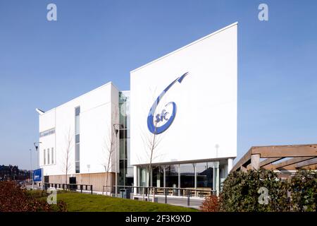 Side Elevation - Stoke on Trent College - 6th Form Zentrieren Stockfoto