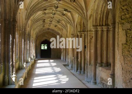 Lacock Abbey, einst Heimat von William Fox Talbot of Photography Fame, Wiltshire, England Stockfoto