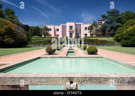 Das Art Deco Casa de Serralves (Haus Serralves) im Parque de Serralves, Porto, Portugal (fertiggestellt 1940) Stockfoto