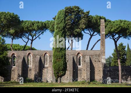 Italien, Latium, Rom, Kirche auf alten Appian Way Stockfoto