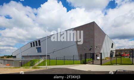 Knowsley Sportpark, Huyton, Merseyside. Neue Sport-Park und Einrichtungen, entworfen von Broadway Malyan in Knowsley Stockfoto