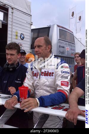 AUTO - 24 HEURES DU NÜRBURGRING 2003 - 20030601 - FOTO : GILLES BOUVIER / AUTOMEDIA HANS STUCK - BMW M3 - AMBIENTE - PORTRAIT Stockfoto