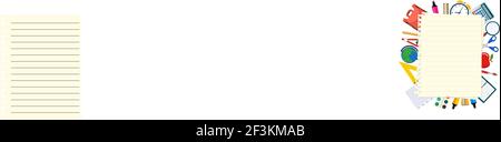 Zurück zur Schule Thema Hintergrund Stock Vektor