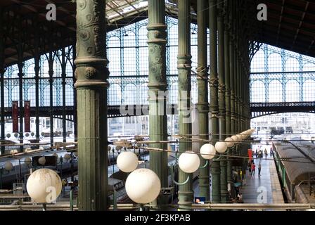 Bahnhof Gare du Nord, Paris, Frankreich Stockfoto