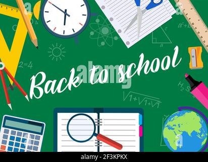 Zurück zu Schule Hintergrund Stock Vektor