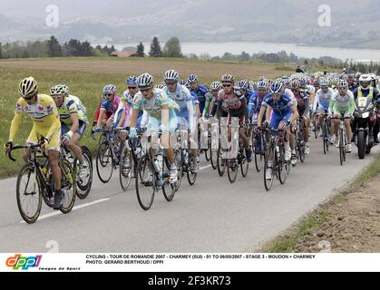 RADFAHREN - TOUR DE ROMANDIE 2007 - CHARMEY (SUI) - 01 BIS 06/05/2007 - ETAPPE 3 - MOUDON > CHARMEY FOTO: GERARD BERTHOUD / DPPI Stockfoto