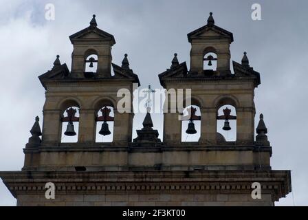 Top of the Primary Cathedral, Bolivar Square, Bogota, Kolumbien Stockfoto