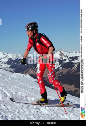 BERGSKI - WELTMEISTERSCHAFTEN 2007/2008 - MORGINS (SUI) - 24/02/2008 - FOTO : GERARD BERTHOUD / DPPI EINZELNE MÄNNER - FLORENT TROILLET (SUI) / 2ND Stockfoto