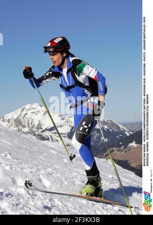 BERGSKI - WELTMEISTERSCHAFTEN 2007/2008 - MORGINS (SUI) - 24/02/2008 - FOTO : GERARD BERTHOUD / DPPI EINZELFRAUEN - ROBERTA PEDRANZINI (ITA) GEWINNERIN Stockfoto