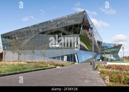 The Crystal, Siemens Sustainable Cities Initiative, Royal Victoria Docks, Newham, London, England, VEREINIGTES KÖNIGREICH Stockfoto