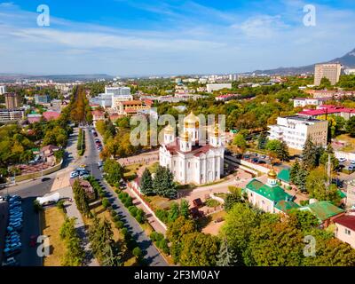 Christus der Erlöser oder Spassky Kathedrale Luftbild in Pyatigorsk, eine Kurstadt in kaukasischen Mineralwässer Region, Stawropol Region in Russland Stockfoto