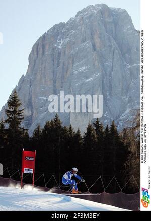 ALPINSKI - WM 2007/2008 - 15/12/2007 - VAL GARDENA (ITA) - FOTO : GERARD BERTHOUD / DPPI DOWNHILL MEN - ILLUSTRATION Stockfoto