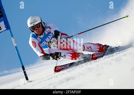 ALPINSKI - WM 2009/2010 - VAL D'ISERE (FRA) - 13/12/2009 - FOTO : GERARD BERTHOUD / DPPIGIANT SLALOM MÄNNER - PHILIPP SCHOERGHOFER (AUT) Stockfoto