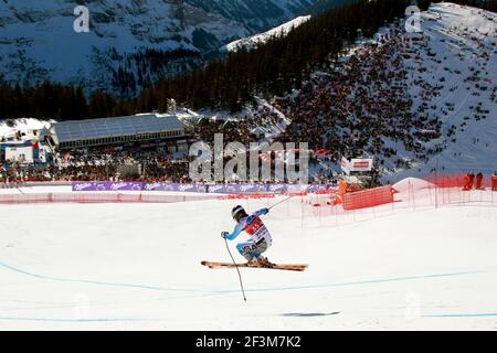 ALPINSKI - WM 2011/2012 - WENGEN (SUI) - 14/01/2012 - FOTO : GERARD BERTHOUD / DPPI - MÄNNER ABFAHRT - ILLUSTRATION Stockfoto