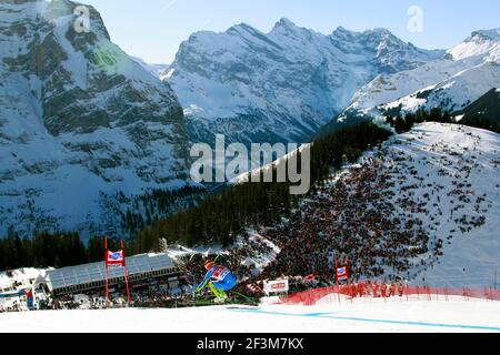 ALPINSKI - WM 2011/2012 - WENGEN (SUI) - 14/01/2012 - FOTO : GERARD BERTHOUD / DPPI - MÄNNER ABFAHRT - ILLUSTRATION Stockfoto