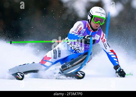 ALPINSKI - WM 2011/2012 - WENGEN (SUI) - 15/01/2012 - FOTO : GERARD BERTHOUD / DPPI - HERREN SLALOM - ALEXIS PINTURAULT (FRA) Stockfoto