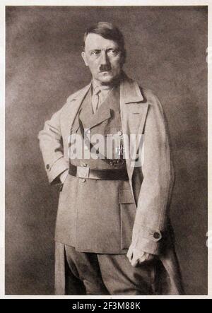 Archivfoto von Adolf Hitler. 1930s Stockfoto