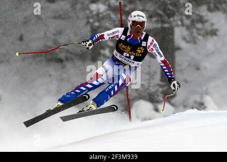 ALPINSKI - WM 2012-2013 - VAL GARDENA (ITA) - 15/12/2012 - FOTO GERARD BERTHOUD / DPPI - MÄNNER ABFAHRT - JOHAN CLAREY (FRA) Stockfoto