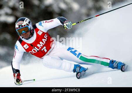 ALPINSKI - WM 2012-2013 - ALTA BADIA (ITA) - 16/12/2012 - FOTO GERARD BERTHOUD / DPPI - MÄNNER RIESENSLALOM - MASSIMILIANO BLARDONE (ITA) Stockfoto