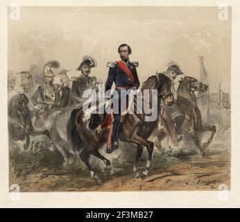 Louis-Napoleon Bonaparte, Präsident der Republik am 5. Januar 1852 wiedergewählt: Print. Von Andrieux, A. Stockfoto