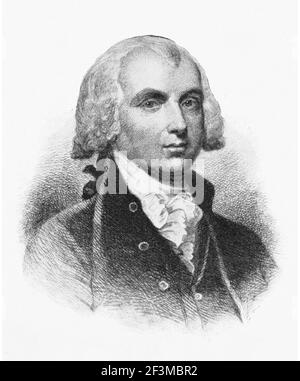 Porträt des Präsidenten James Madison Jr. James Madison Jr. (1751 – 1836) war ein amerikanischer Staatsmann, Diplomat, Expansionist, Philosoph und Gründer der Fa Stockfoto