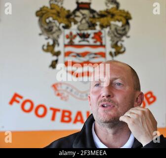 BLACKPOOL MANAGER IAN HOLLOWAY 28/4/2010. BILD DAVID ASHDOWN Stockfoto