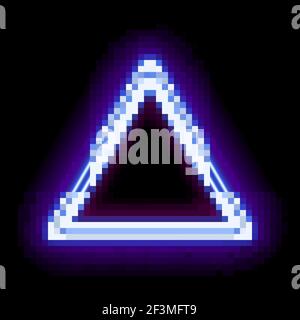 Abstraktes Neon-Dreieck. Stock Vektor