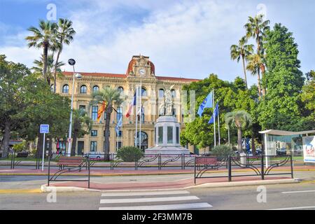 Hotel de Ville, Rathaus in Cannes, Südfrankreich Stockfoto