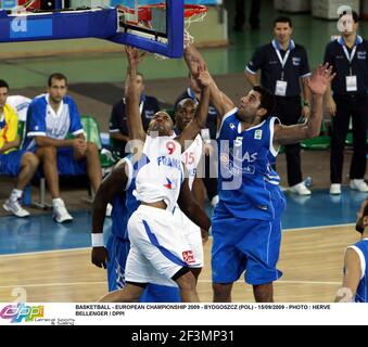 BASKETBALL - EUROPAMEISTERSCHAFT 2009 - BYDGOSZCZ (POL) - 15/09/2009 - FOTO : HERVE BELLENGER / DPPI FRANCE / GREECE - TONY PARKER (FRA) Stockfoto