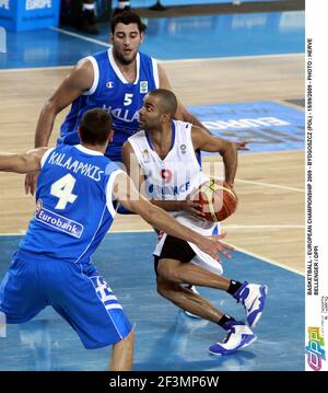 BASKETBALL - EUROPAMEISTERSCHAFT 2009 - BYDGOSZCZ (POL) - 15/09/2009 - FOTO : HERVE BELLENGER / DPPI FRANCE / GREECE - TONY PARKER (FRA) Stockfoto