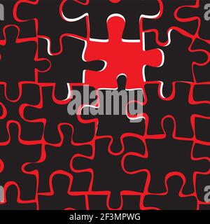Bunte Puzzle nahtlose Hintergrund Stock Vektor